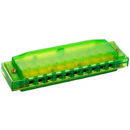 Hohner Kids Clearly Colourful Translucent Harmonica in Green