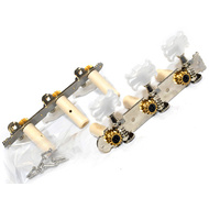GT LA Series Classical Guitar Tuning Machines on Plate in Chrome Finish (3+3)