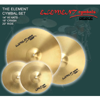 Peace Element 4 Pce Cymbal Set - 14/16/20