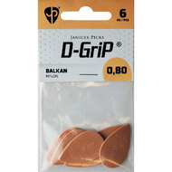 Janicek D-Grip Balkan Nylon Pick in Cream (0.80mm) - 6pk
