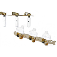 GT Classical Guitar Tuning Machines on Decorative Plate in Gold Finish (3+3)