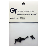 GT Wood Screws with Flat Head in Black Finish - 2mm x 8.5mm (Pk-10)