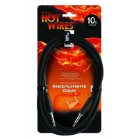 Hot Wires 10ft Heat-Shrink Instrument Cable (1/4" Straight Plug - 1/4" Straight Plug)