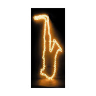 MBT Lighting SL3OR Saxophone Shaped Rope Lighting In Orange