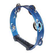 Opus Percussion 8" Tambourine with Single-Row Jingles in Blue