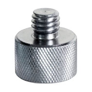 On Stage Mic Screw Adaptor in Chrome (3/8" Male to 5/8" Female)