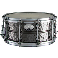 Dixon Gregg Bissonette Signature Hammered Brass Snare Drum in Black Nickel - 14 x 6.5"