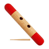 Percussion Plus Large Wooden Guiro in Red & Natural Finish