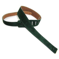 Perris 2.5" Soft Suede Guitar Strap in Green with Premium backing