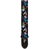 Perris 2" Polyester "Electric Guitars" Guitar Strap with Leather ends