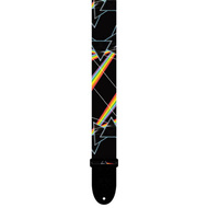 Perris 2" Polyester Pink Floyd "Dark Side of the Moon" All Over Prisms Licensed Guitar Strap