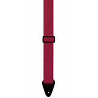 Perris 2" Poly Pro Burgundy Guitar Strap with Leather ends