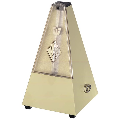 Wittner 810 Series Metronome with Bell in Ivory Finish