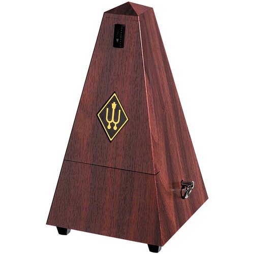 Wittner 855 Series Metronome with Bell in Mahogany Grain Finish