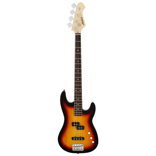 Aria STB-PJ Series Electric Bass Guitar in 3-Tone Sunburst