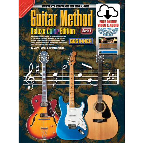 Progressive Guitar Method 1 Deluxe Edition Book/Online Video & Audio