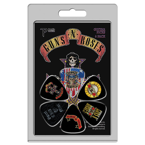 Perris 6-Pack Guns'N'Roses Licensed Guitar Picks Pack