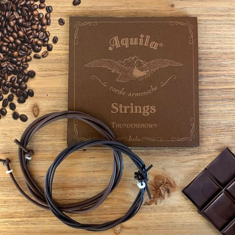 Aquila ThunderBrown 4String Bass Uke String Set (18 21" Scale)
