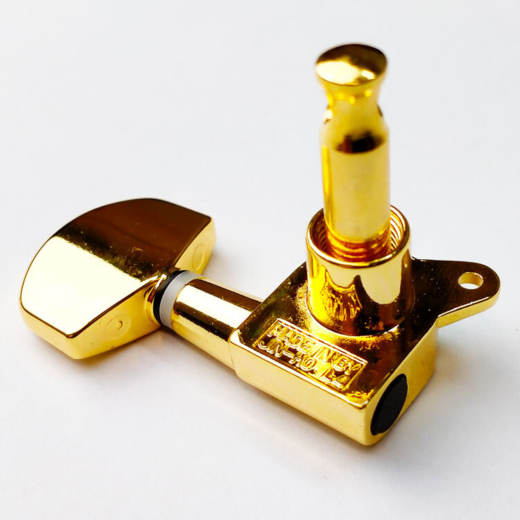 GT Acoustic/Electric Guitar Sealed Tuning Machines in Gold Finish with Traditional Gold Buttons (3+3