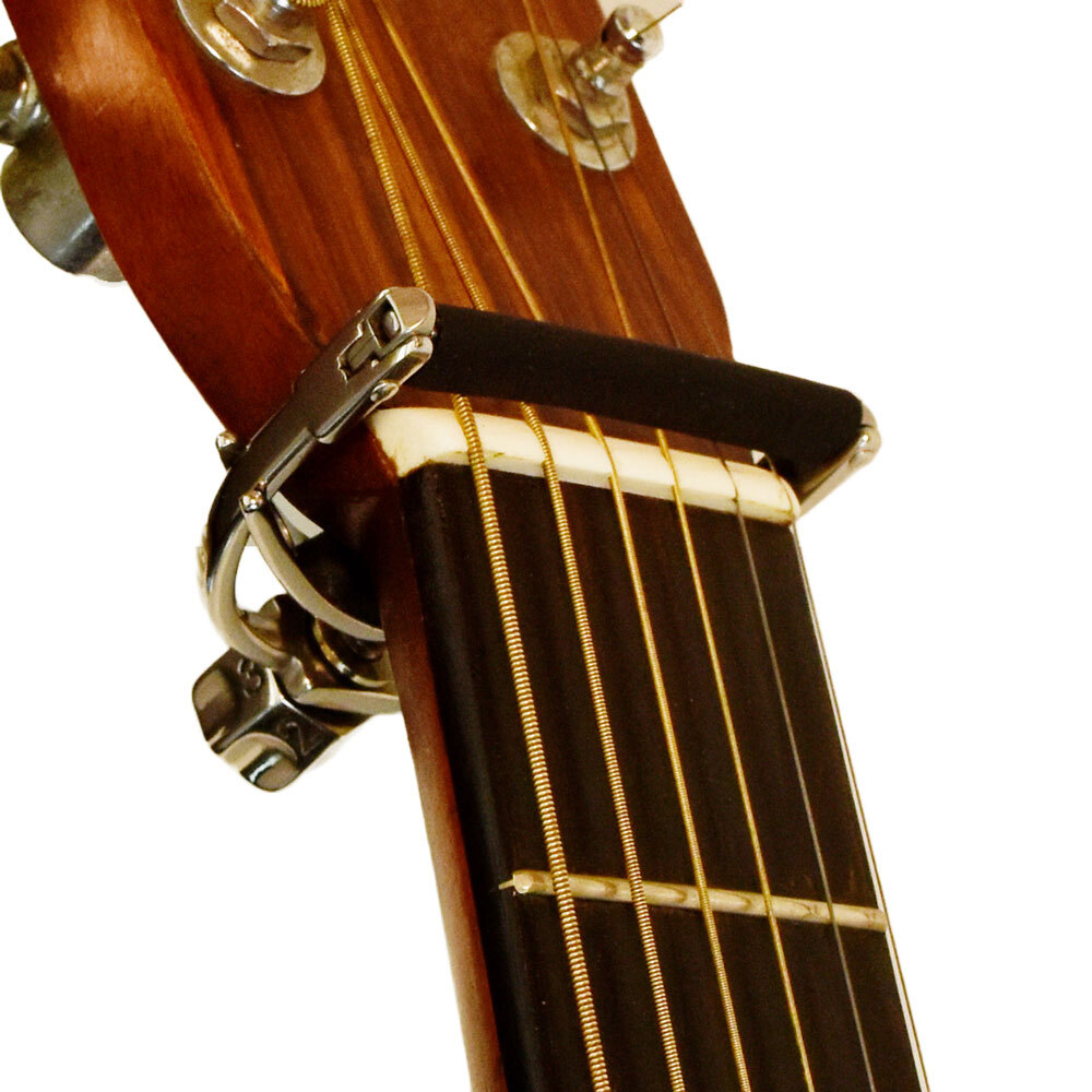 Shubb F3 Fine Tune Steel String Guitar Capo for Wider Necks in