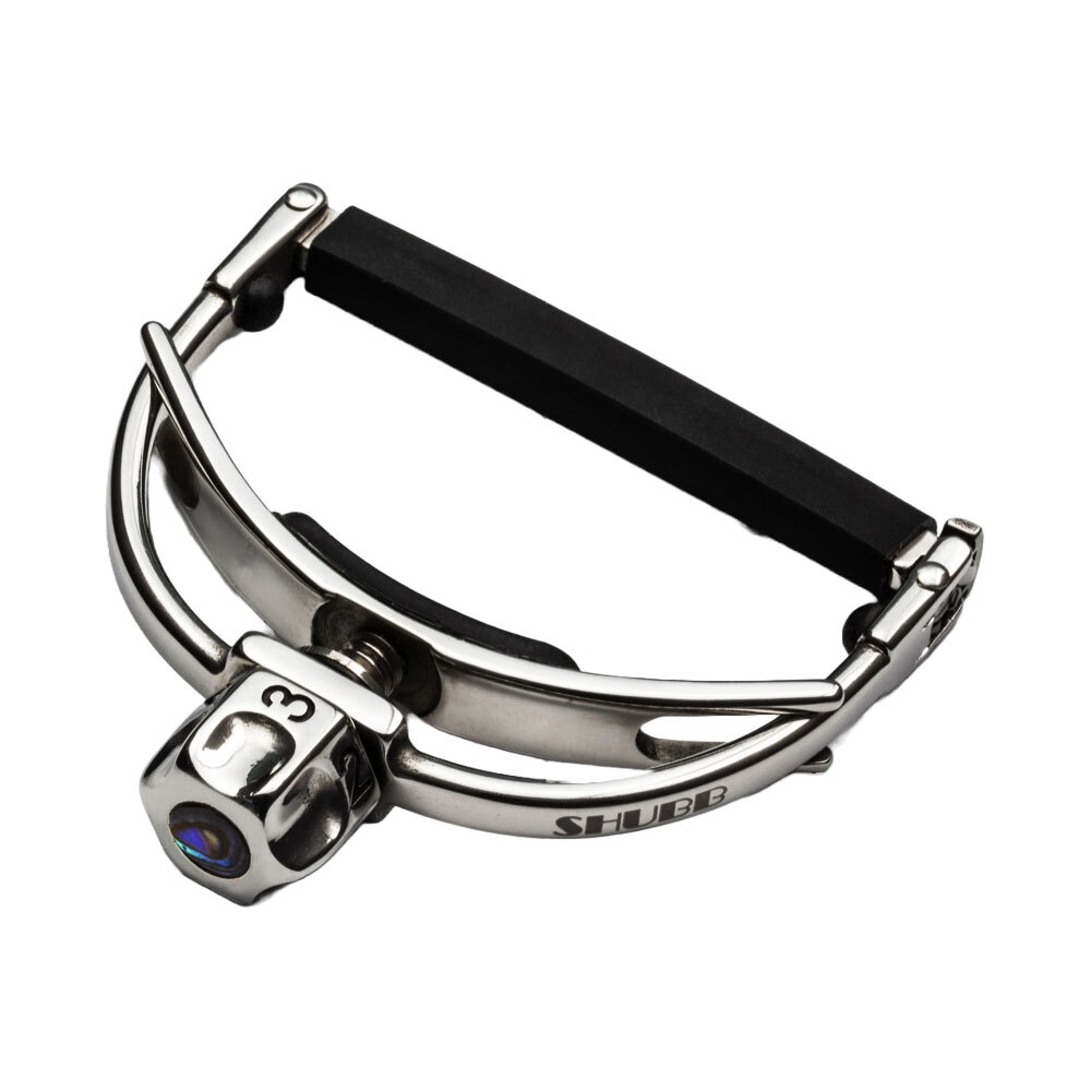 Shubb S1 S-Series Deluxe Steel String Guitar Capo – Stainless Steel, Acoustic & Electric