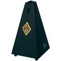 Wittner 810 Series Solid Wood Metronome with Bell in Mat Silk Black Finish