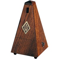 Wittner 810 Series Solid Wood Metronome with Bell in Mat Oak Brown Finish