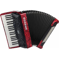 Hohner Bravo III 80 Bass Chromatic Accordion In Red Pearl