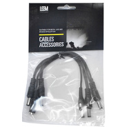 Leem Power to 5-Pedals Daisy Chain Cable with Straight Plugs