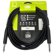 Leem 10ft Heatshrink Instrument Cable (1/4" Straight Plug - 1/4" Straight Plug)