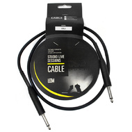 Leem 3ft Heatshrink Instrument Cable (1/4" Straight Plug - 1/4" Straight Plug)