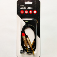 Leem 3ft Audio Cable (3.5mm Stereo Plug - 2 x 1/4" Straight TS)