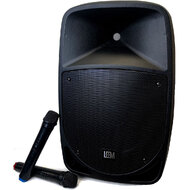 Leem PR-12HR Rechargeable, Active 120W, 2-Way, 12" PA Speaker System with Wireless Mics
