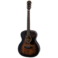 Aria Delta Players Series OM Acoustic Guitar in Muddy Brown Finish