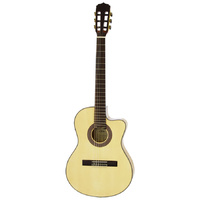 Aria A48 Series AC/EL Classical/Nylon String Thin Body Guitar with Cutaway