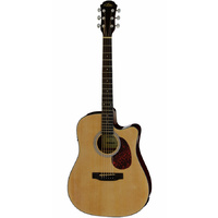 Aria ADW-01 Series Dreadnought AC/EL Guitar with Cutaway in Natural Gloss Finish