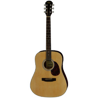Aria ADW-01 Series Dreadnought Acoustic Guitar in Natural Gloss Finish