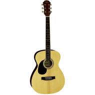 Aria AF-15 Prodigy Series Left Handed Acoustic Folk Body Guitar in Natural Gloss