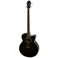 Aria FEB-30M Elecord Series AC/EL Bass Guitar in Black