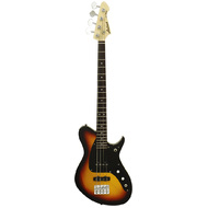 Aria JET-B Series Electric Bass Guitar in 3-Tone Sunburst