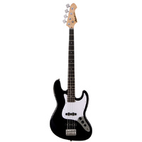 Aria STB-JB Series Electric Bass Guitar in Black