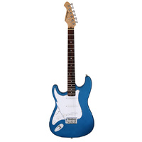 Aria STG-003 Series Left Handed Electric Guitar in Metallic Blue