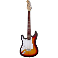 Aria STG-004 Series Left Handed Electric Guitar in 3-Tone Sunburst