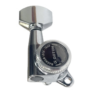 Gotoh Magnum Lock Traditional Series Electric Guitar Tuning Machines in Chrome Finish (6-inline)