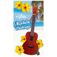 Aria AU-Series Tenor Ukulele Starter Package Includes Uke, Bag, Tuner & Book with CD/DVD