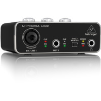 Behringer U-Phoria UM2 Audiophile 2x2, 48kHz USB Audio Interface
