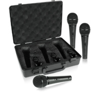 Behringer ULTRAVOICE XM1800S Dynamic Cardioid Vocal & Instrument Microphones (3-Pack)
