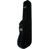FZONE Wooden Electric Guitar Case with Flat Edge in Black