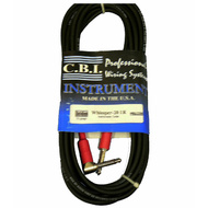 C.B.I. Cables Whissper Series 20ft Instrument Cable with 1 x Right Angle Jack