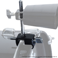 Maxtone Bass Drum Hoop Mounted Cowbell Holder with 10.2mm Knurled Rod